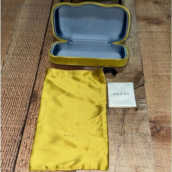 GUCCI AUTHENTIC DESIGNER HARD VELVET CALMSHELL CASE CLOTH DUSTBAG main image 7